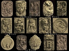 15 Pcs STL 3D Models MYTHYCAL ANIMALS for CNC Router 3D Printer Engraver Aspire