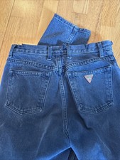 Guess Georges Marciano Denim Jeans Ankle Zip Sz 28 Cut Vintage 80  s Read