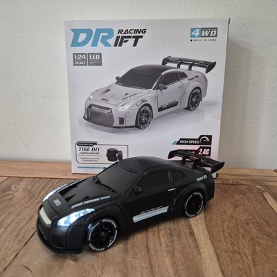 1:24 RC Drift Car | Racing Auto | Nissan GTR | Schwarz | Bastler - siehe Video!