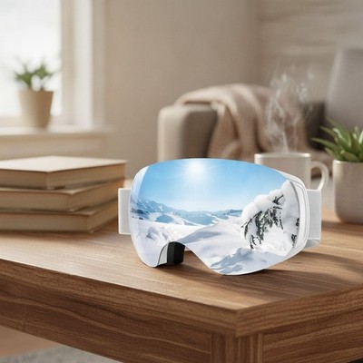 Leichte kugelförmige Skibrille mit sicheren magnetischen Gläsern für ultimative Sicherheit