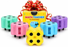 Math Teacher 4-In-1 Math Roller Stamp, Worksheet Maker Set of 5 