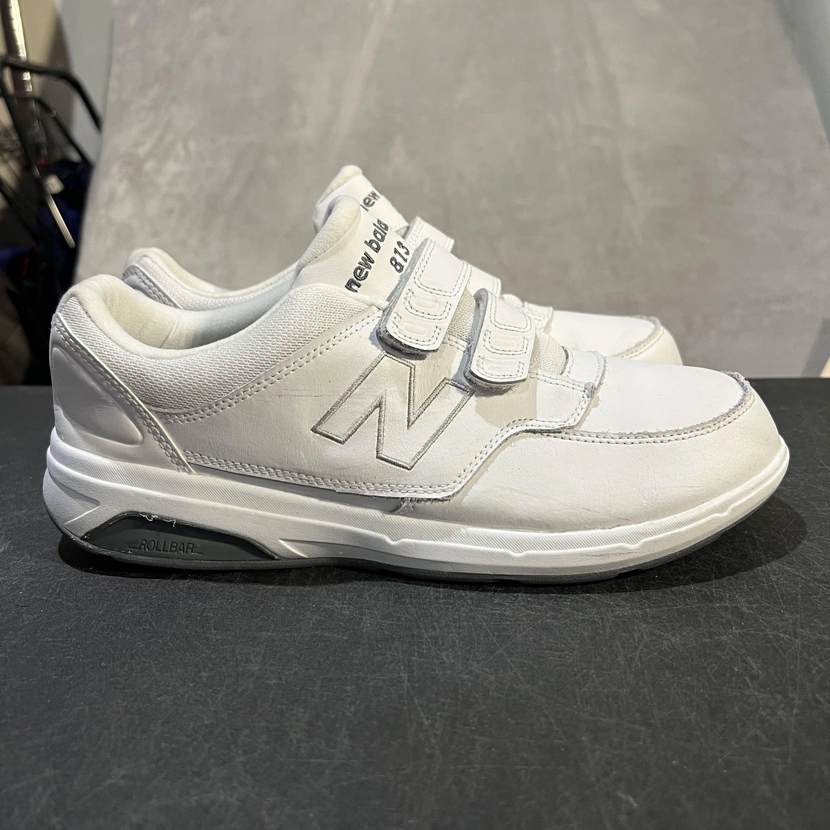 New Balance 813 White Men\'s Casual Hook and Loop Strap Sneakers MW813HWT Size 9 New Balance 813 White - MW813 | eBay main image 2