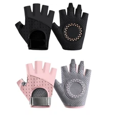 Breathable Fingerless Cycling Glove Nonslip Wear Resistance Short Training Glove