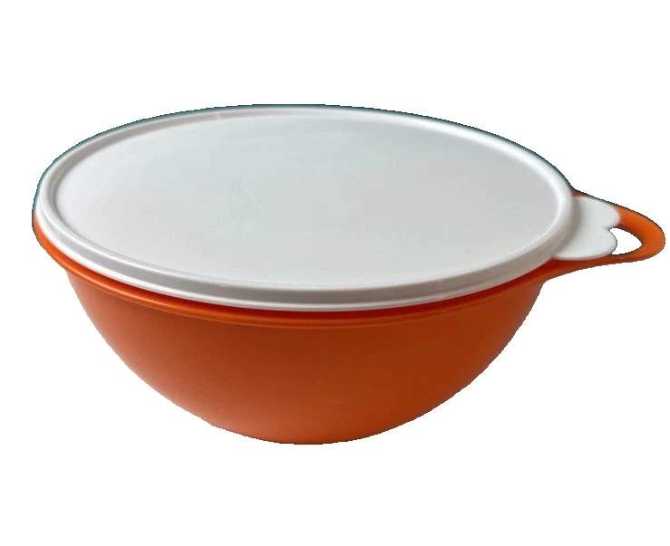 🧡 NEW Tupperware 2.75L / 12C Thatsa Bowl Orange Mixing Bowl W/ White Seal! ✨