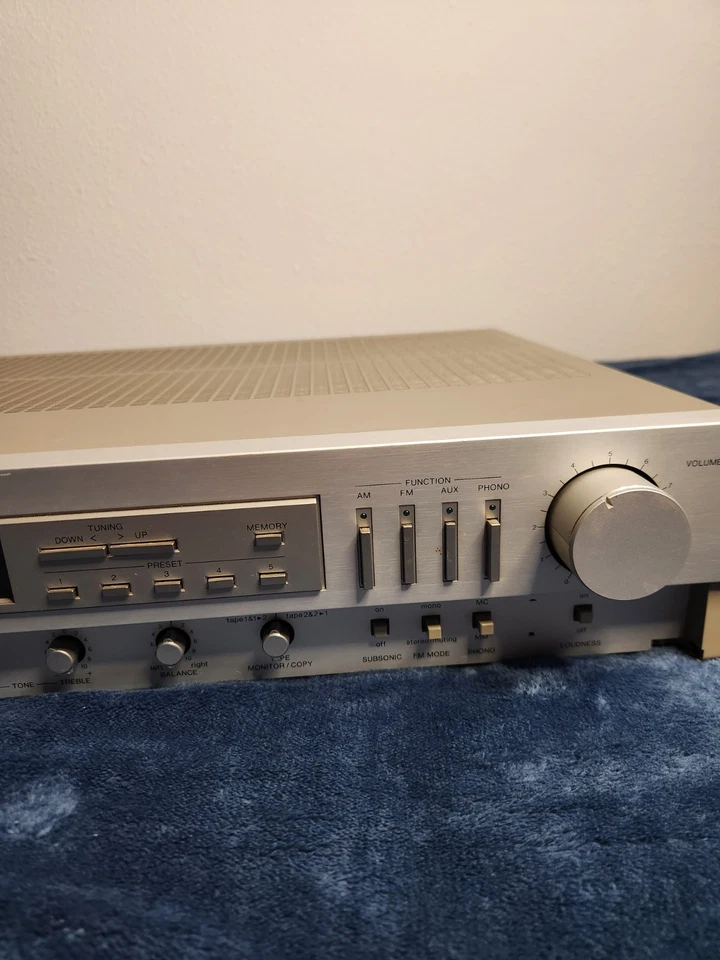 Vintage Denon DRA-400 Precision Audio Component Tuner Amp AM/FM Stereo Tested - Image 4 of 4