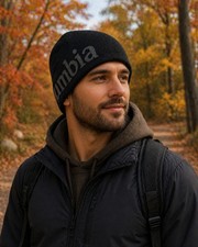 Columbia City Unisex Trek Heavyweight Beanie Black Gray winter hat
