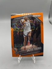 Jackie Young 2025 Panini Prizm WNBA Orange Velocity Prizms #23 Las Vegas Aces