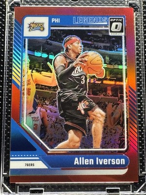 Panini 2024-25 Donruss Optic Legends Allen Iverson 76ers #237 Prizm /99
