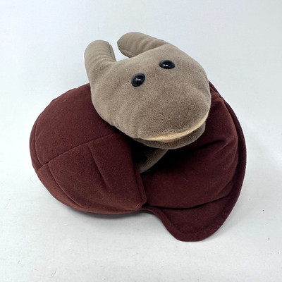 Folkmanis Snail Hand Puppet Plush Animal Brown Full Body Cute Pretend Toy 12''