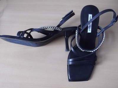 Karl Lagerfeld Schuhe Sandalen Größe 37 schwarz - neu - für ABI-Ball usw.