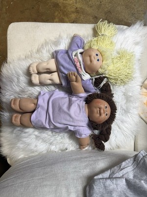 Coleco 1985 Cabbage Patch Kids Girl Dolls Lot Of 2