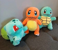 Pok mon Bulbasaur Charmander Squirtle Plush Stuffed Animal 8 in Kanto Starters