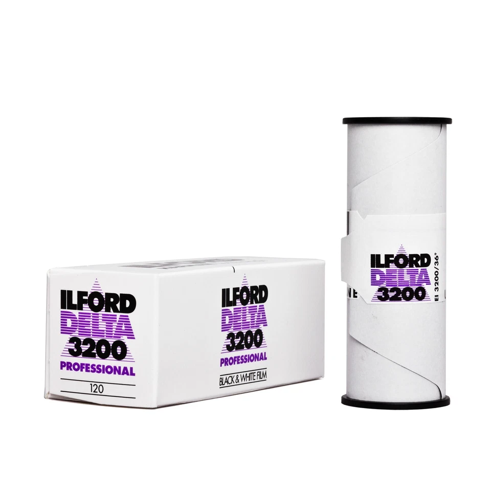 Ilford Delta 3200 120 Rollfilm S/W B/W Schwarzweiß B/W S/W Film Mittelformat - Bild 1 von 1
