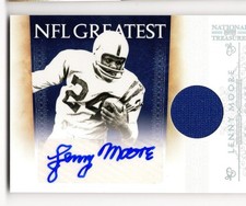 2010 National Treasures NFL Greatest 35 Lenny Moore Colts HOF Auto Jersey 11/25