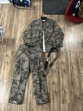 VTG Sleeping Indian MENS XL Cotton Button Up Shacket Tru-Camo Hunting Pants 38