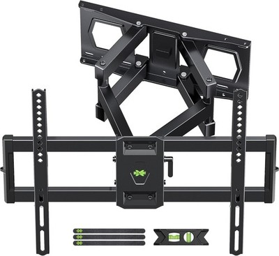 Full Motion TV Wall Mount for Most 37''-84'' Flat Screen TV, Swivel or Tilt
