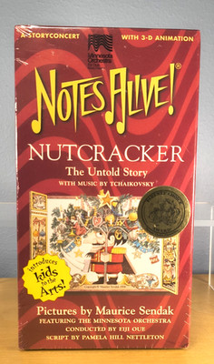 Notes Alive Nutcracker: The Untold Story (VHS 1997) Maurice Sendak SEALED New