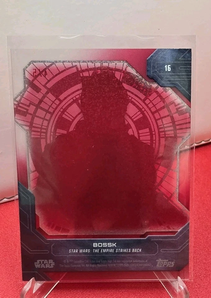 Topps Star Wars High Tek 2024 Bossk /5 Red Death Star Exterior #16 - Bild 2 von 2