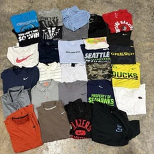 Lot of 29 Nike Men's Large L Tee T-Shirt  Mix Graphic Logo Running Golf School