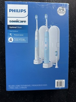 Philips Sonicare HX6829 Electric Toothbrush Set, 2 Brushes, 3 Heads