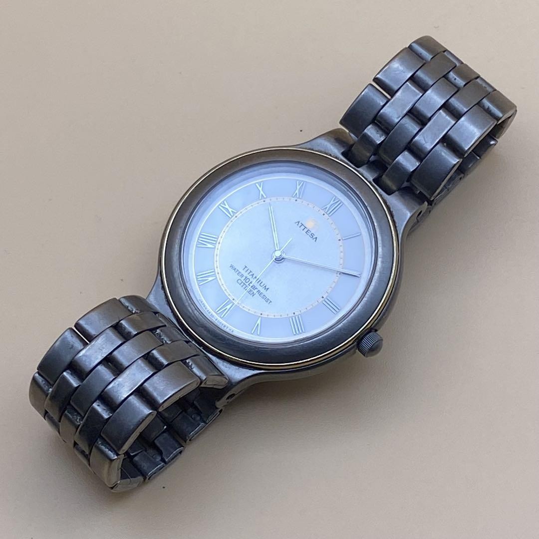 CITIZEN ATTESA TITANIUM メンズ腕時計 8点まとめ Citizen Attesa Titanium Quartz Mens Watch Lightweight Simple