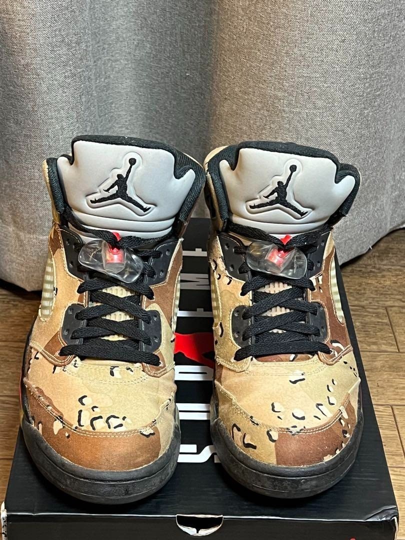 Nike Air Jordan 5 Retro x Supreme Desert Camo Brown 824371-201