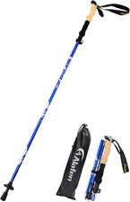 Lightweight Collapsible Trekking Pole - 7075 Aluminum Adjustable Walking Stick f