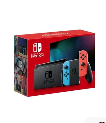 BRAND NEW Nintendo Switch V2 Neon Red Blue Joy-con - 32GB Handheld gaming system