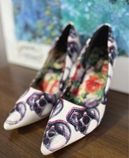 Women's Iron Fist High Heel with Scull Print 7UK EU40