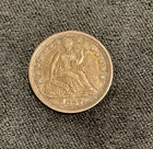 1857 Seated Liberty Half Dime XF- Scarce Better Date- No Reserve