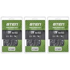 Full Chisel Chainsaw Chain 28 Inch .058 3/8 93DL for Husqvarna Poulan 3 Pack