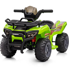 6V Ride-On Toy for Toddlers Kids ATV 4 Wheeler 1-5 Boys  Girls Music Green