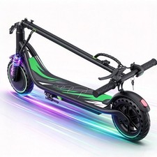 8.5" Solid Tires Commuter Electric Scooter 500W Peak 19MPH 19 Miles Long Range