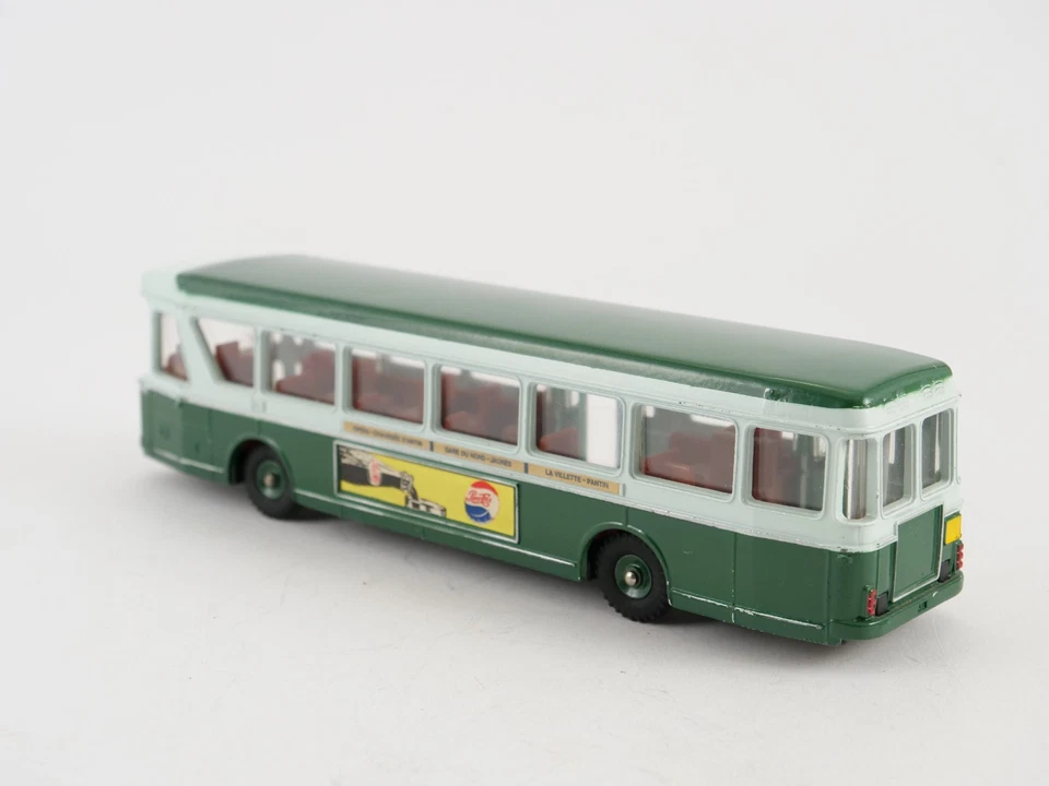 Dinky Toys F N° 889 Autobus Parigino Urbano Verde Pepsi Cola Dunlop RARO - Immagine 3 di 4