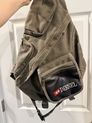 Diesel vintage crossbody sling bag multi pocket utility cyber