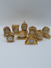 Vintage Collectable Miniature Clocks X 9 Joblot Bundle