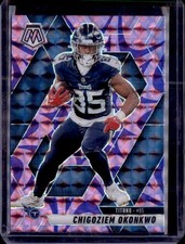 2025 Panini Mosaic #115 Chigoziem Okonkwo Mosaic Reactive Purple