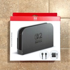 Official Nintendo Switch 2 OEM Dock Set HDMI AC Adapter NEW In Box Region Free