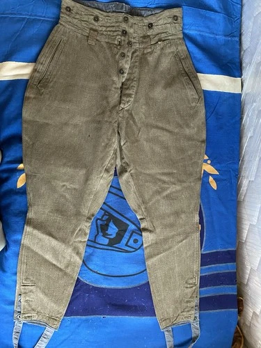 USSR Soviet Russian WW2 pattern Red Army breeches trousers. Post-war made, 1954.
