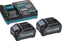 Makita Akku-Set 40V Mit 2X 4,0Ah Akkus & LadegeräT