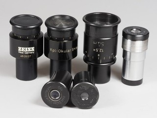 Konvolut Mikroskop Okulare und Objektive Carl ZEISS West