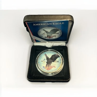 American Silver Eagle 2021 Coloriert Farbig 1 $, 1 oz Silbermünze – US Mint - Bild 1 von 4