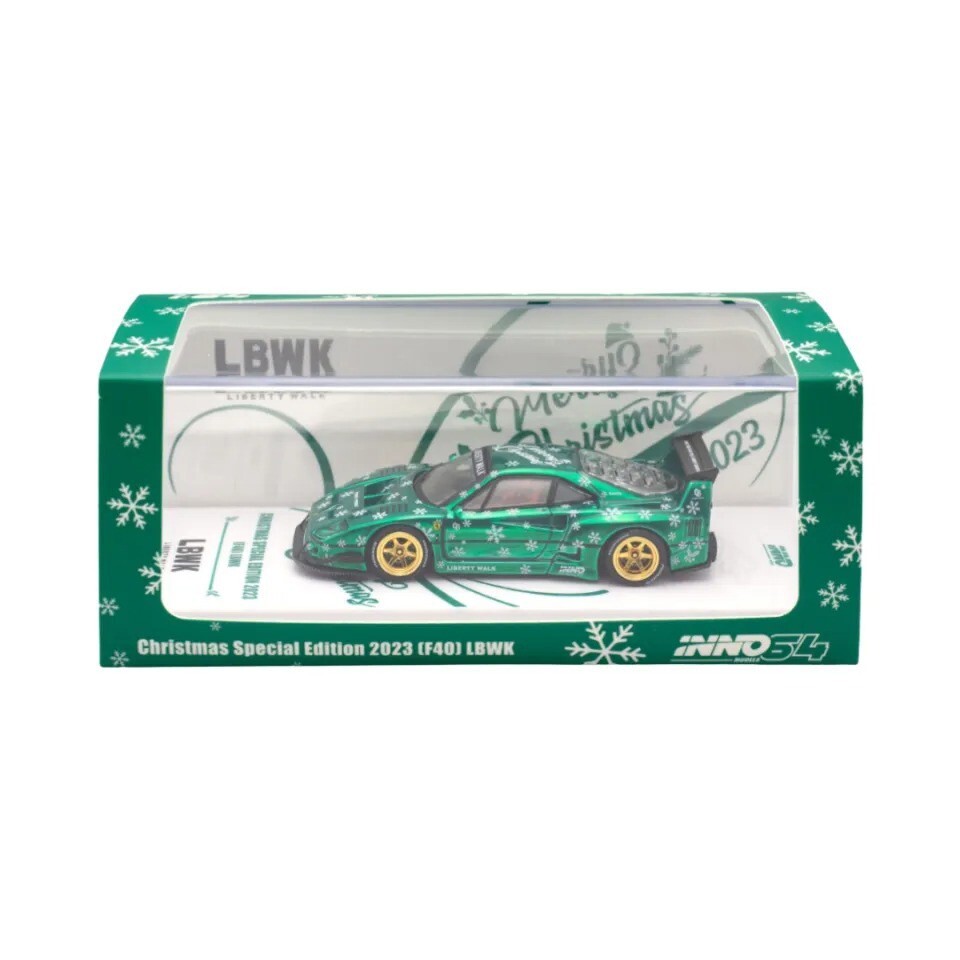 inno64 F40 LBWK クリスマスエディション2023 INNO64 1:64 LBWK Ferrari F40 Red Christmas Special Edition