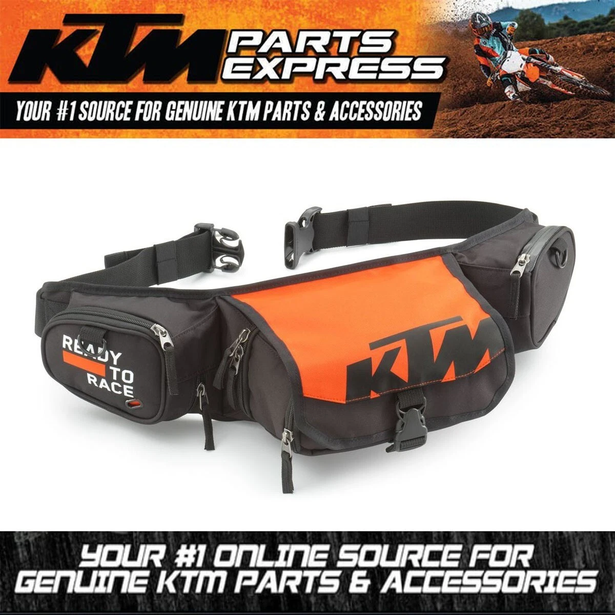 NEW OEM KTM COMP BELT BAG 45% NYLON/40% POLYESTER/15% PVC BY OGIO 3PW230024600