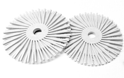 3M Radial Bristle Disc Kit – 2 White 120 Grit Discs + 6 Pcs Scotch-Brite + Mandrel, Surface Finishing