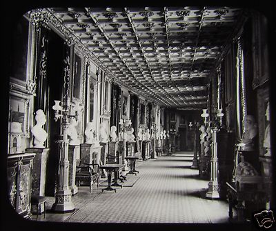 GWW Glas Zauberlaternenschieber WINDSOR CASTLE - EAST-END OF CORRIDOR C1890