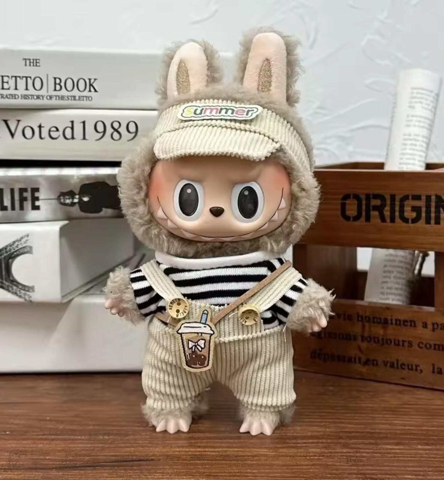 Labubu Doll 4-Piece Outfit Set with Hat & Accessories (Doll Sold Separately) 🌞🌻