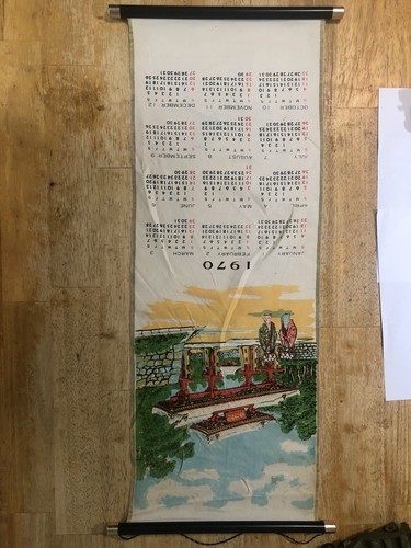Vintage 1970 Shuri Gate Japan Rollkalender - Bild 2 von 10