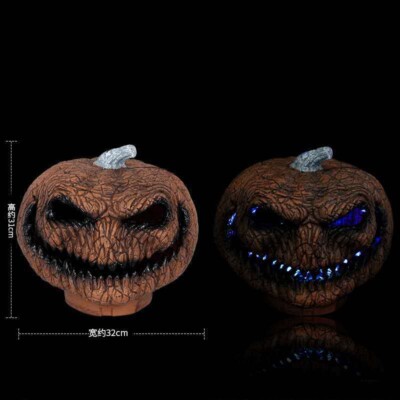 Halloween Pumpkin Head LED Rotten Patch Jack-o-Lantern Lamp
