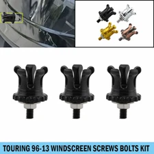 Fairing Windshield Mounting Bolt Screw Kit For harley Touring Electra GlideBlack